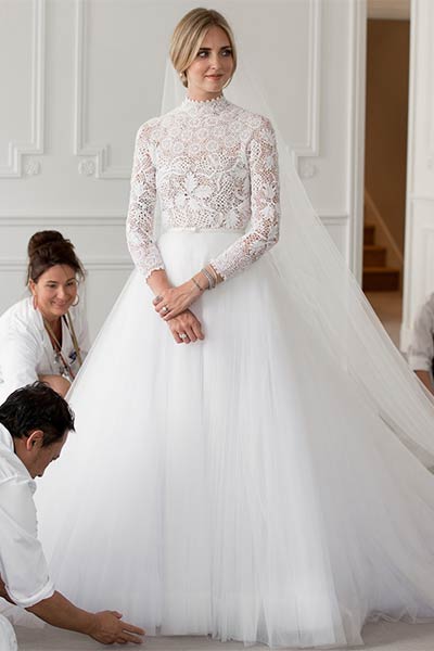 زفاف المصممة الإيطالية كيارا فيراني يضاهي زفاف ميغان ماركل وهاري